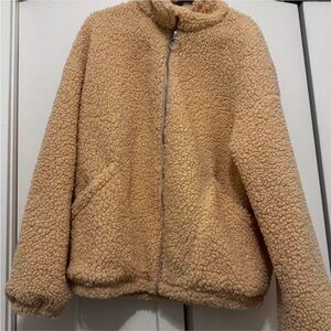 White teddy bear jacket